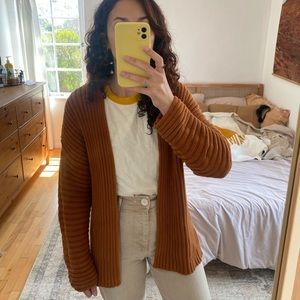 Urban Outfitters Rust Cardigan